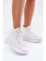 Dámské vysoké trampky Lee Cooper – bílé