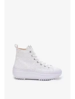 Dámské vysoké trampky Lee Cooper – bílé