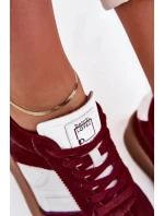 Dámské semišové sneakers Daniel Lopez Just Dare – bordó