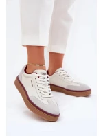 Dámské kožené sneakers Daniel Lopez Just Dare – bílo-šedé