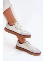 Dámské kožené sneakers Daniel Lopez Just Dare – bílo-šedé