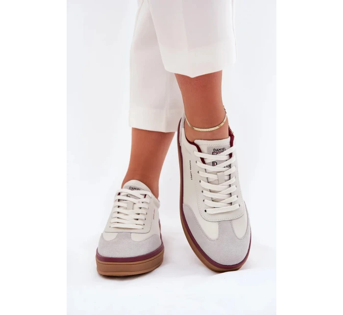Dámské kožené sneakers Daniel Lopez Just Dare – bílo-šedé Dámské kožené sneakers Daniel Lopez Just Dare – bílo-šedé
