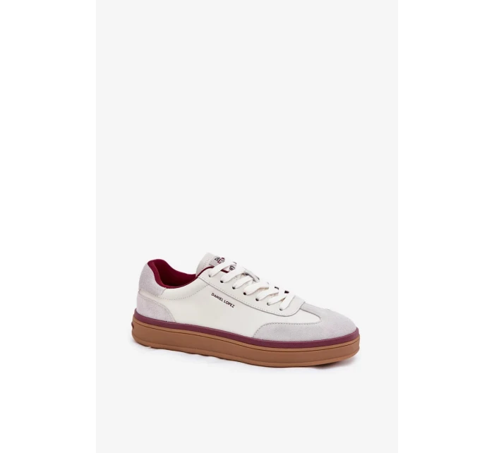 Dámské kožené sneakers Daniel Lopez Just Dare – bílo-šedé Dámské kožené sneakers Daniel Lopez Just Dare – bílo-šedé