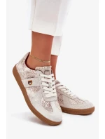 Dámské sneakers Daniel Lopez Just Dare se zvířecím vzorem – béžové