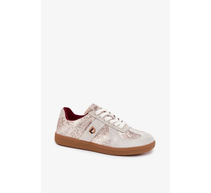 Dámské sneakers Daniel Lopez Just Dare se zvířecím vzorem – béžové Dámské sneakers Daniel Lopez Just Dare se zvířecím vzorem – béžové