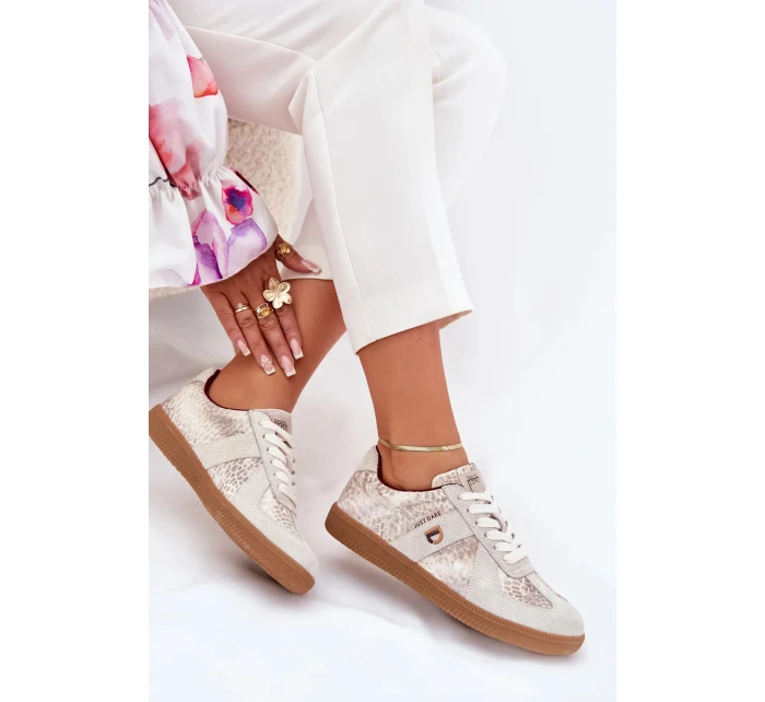 Dámské sneakers Daniel Lopez Just Dare se zvířecím vzorem – béžové Dámské sneakers Daniel Lopez Just Dare se zvířecím vzorem – béžové