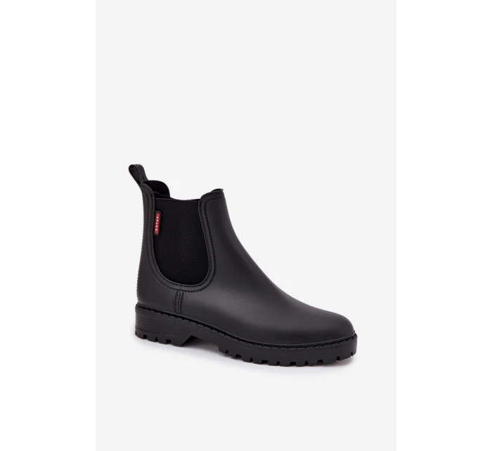 Dámské nízké matné holínky Birella – černé Dámské nízké matné holínky Birella – černé