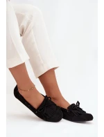 Dámské mokasíny s třásněmi a mašlí Olivianne – černé Dámské mokasíny s třásněmi a mašlí Olivianne – černé