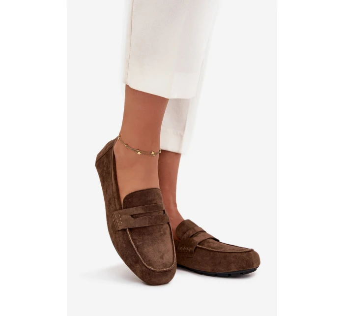 Dámské loafersy mokasíny s plochou podrážkou Roseline – tmavě zelené Dámské loafersy mokasíny s plochou podrážkou Roseline – tmavě zelené