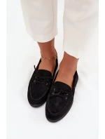 Dámské mokasíny s tkaničkami Zalina – černé Dámské mokasíny s tkaničkami Zalina – černé