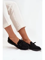 Dámské mokasíny s tkaničkami Zalina – černé Dámské mokasíny s tkaničkami Zalina – černé