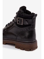 Pánské zimní boty Wrangler – tmavě hnědé