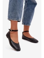 Dámské baleríny s páskem a přezkou Janelor – panterkové Dámské baleríny s páskem a přezkou Janelor – panterkové