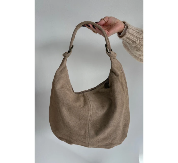 Kabelka z přírodního semiše – světle béžová Floriah Kabelka z přírodního semiše – světle béžová Floriah