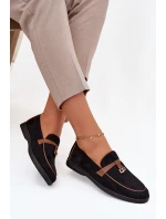 Dámské mokasíny (loafersy) z eko semiše Darwen – černé Dámské mokasíny (loafersy) z eko semiše Darwen – černé