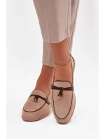 Dámské mokasíny (loafersy) z eko semiše Darwen – béžové Dámské mokasíny (loafersy) z eko semiše Darwen – béžové