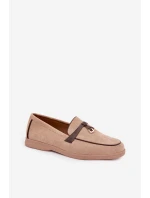 Dámské mokasíny (loafersy) z eko semiše Darwen – béžové Dámské mokasíny (loafersy) z eko semiše Darwen – béžové