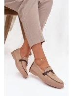 Dámské mokasíny (loafersy) z eko semiše Darwen – béžové Dámské mokasíny (loafersy) z eko semiše Darwen – béžové