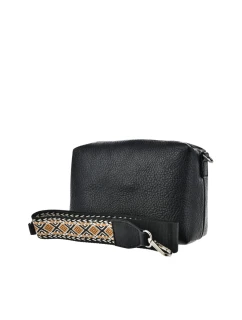 Malá kabelka s ozdobným páskem Big Star – černá