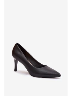 Dámské eko-kožené lodičky Sergio Leone – černé