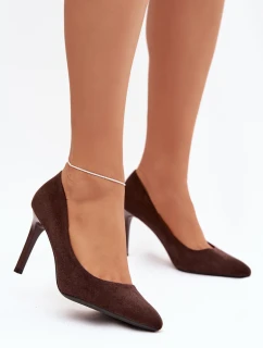 Dámské lodičky Sergio Leone – čokoládové