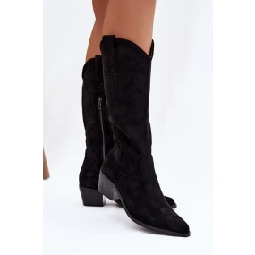 Dámské kovbojky model 21848639 – černé - Kesi