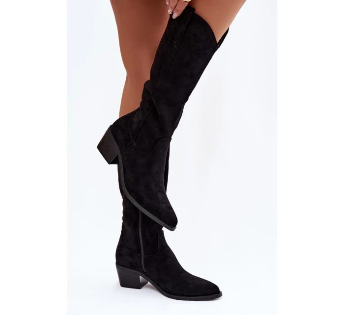 Dámské kovbojky Jazelle – černé Dámské kovbojky Jazelle – černé