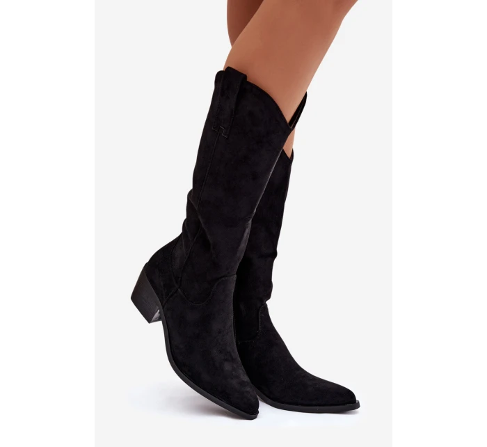 Dámské kovbojky Jazelle – černé Dámské kovbojky Jazelle – černé