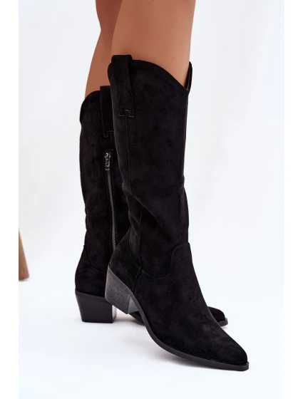 Dámské kovbojky Jazelle – černé