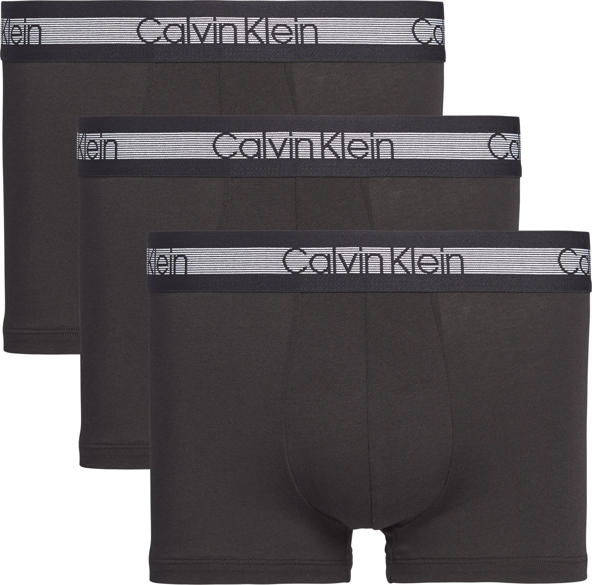 Pánské trenky 3 Pack Trunks CALVIN KLEIN Cooling 000NB1799A001 černá ...