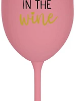 DANCING IN THE WINE - růžová sklenice na víno 350 ml