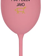 NIKDO MĚ NESPASE, MÁM ŽÍZEŇ JAKO PRASE - růžová sklenice na víno 350 ml