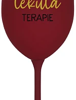 TATÍNKOVA TEKUTÁ TERAPIE - bordo sklenice na víno 350 ml