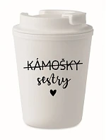 KÁMOŠKY SESTRY - bílý termohrnek 300 ml