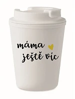 MÁMA JEŠTĚ VÍC - bílý termohrnek 300 ml