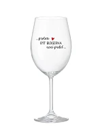 PROTOŽE BÝT BLOGERKA NENÍ PRDEL - čirá sklenice na víno 350 ml