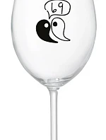 69 - čirá sklenice na víno 350 ml