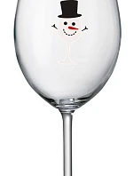 SNĚHULÁČEK - čirá sklenice na víno 350 ml