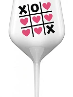 PIŠKVORKY - bílá nerozbitná sklenice na víno 470 ml