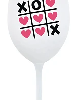 PIŠKVORKY - bílá sklenice na víno 350 ml