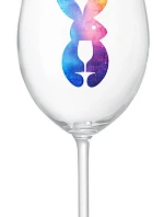 ZAJÍČEK - čirá sklenice na víno 350 ml