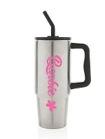 BARBIE - stříbrný cestovní termohrnek 900 ml