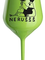 NERUŠŠŠ - zelená nerozbitná sklenice na víno 470 ml