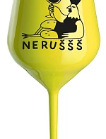 NERUŠŠŠ - žlutá nerozbitná sklenice na víno 470 ml