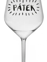 PÁTEK - čirá nerozbitná sklenice na víno 470 ml