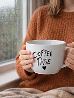 COFFEE TIME - MEGA XXL keramický hrnek 1000 ml
