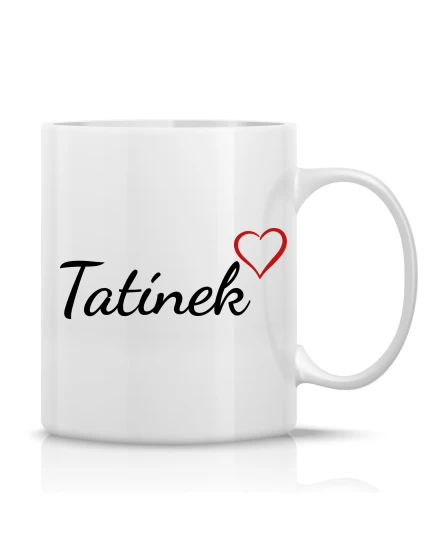 TATÍNEK - klasický bílý keramický hrníček 300 ml