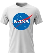 Pánské bavlněné tričko s potiskem - NASA - bílé