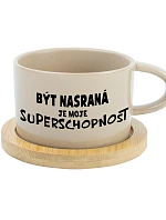 BÝT NASRANÁ JE MOJE SUPERSCHOPNOST - krémový hrníček makronka 200 ml
