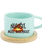 NERUŠIT, MŮŽU BOUCHNOUT. - mint hrníček makronka 200 ml